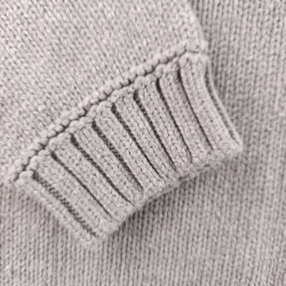 Ralph Lauren Flag Sweater USA Women Medium Gray Cotton Pullover Knit Graphic - Picture 5 of 12